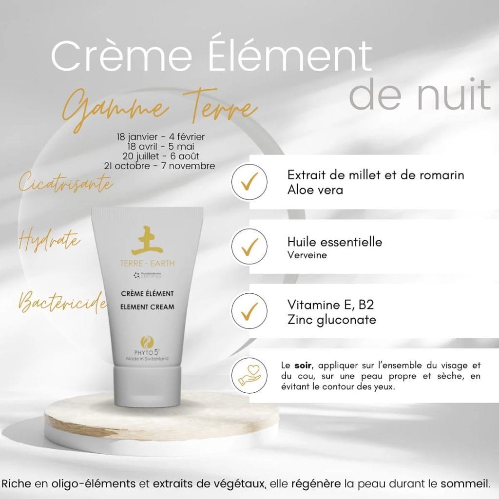 Crème élément nuit terre - Phyto 5